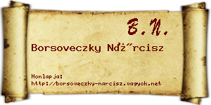 Borsoveczky Nárcisz névjegykártya